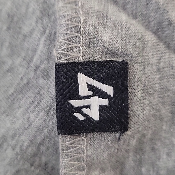 Made by 47 CHICAGO CUBS Women's 3/4 Sleeve Shirt Size Large Gray and Blue - Picture 5 of 6